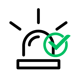 Emergency lighting icon